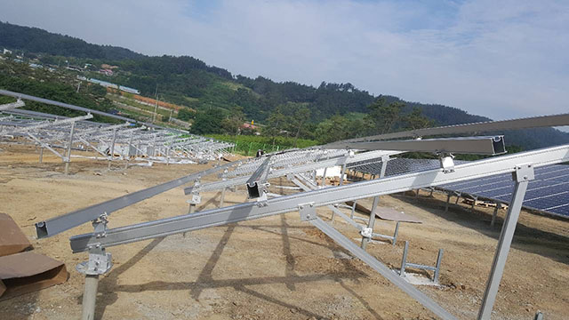 Trilho solar impermeável de liga de alumínio