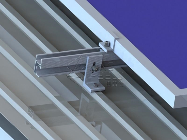 Montagem em rack de teto para painel solar