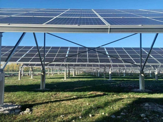 Montagem em prateleira solar para sistema solar com montagem no solo