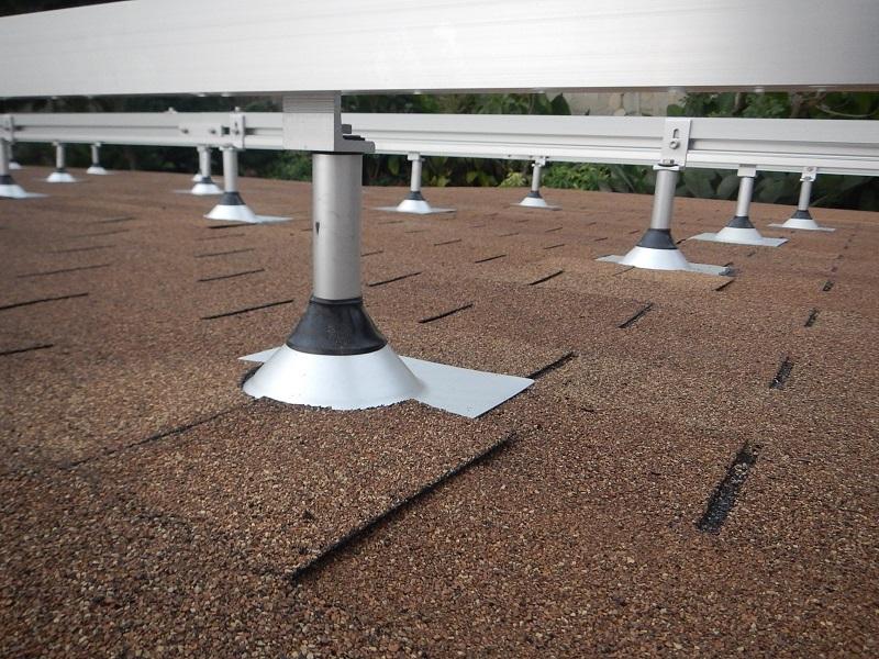 sistema de montagem no telhado
