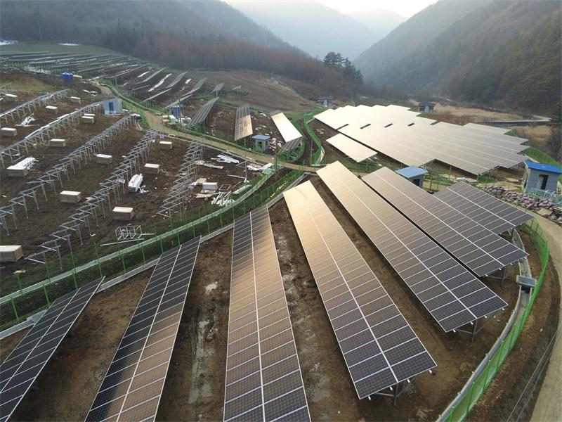 sistema de montagem no solo da pilha
