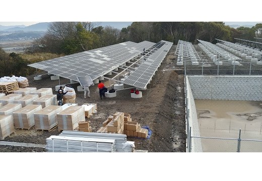 sistemas de montagem no solo de painel solar japão 2.3MW
