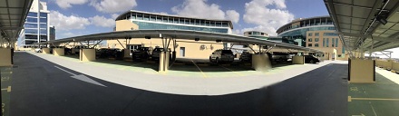 280KW Carport System terminou a instalação em Dubai